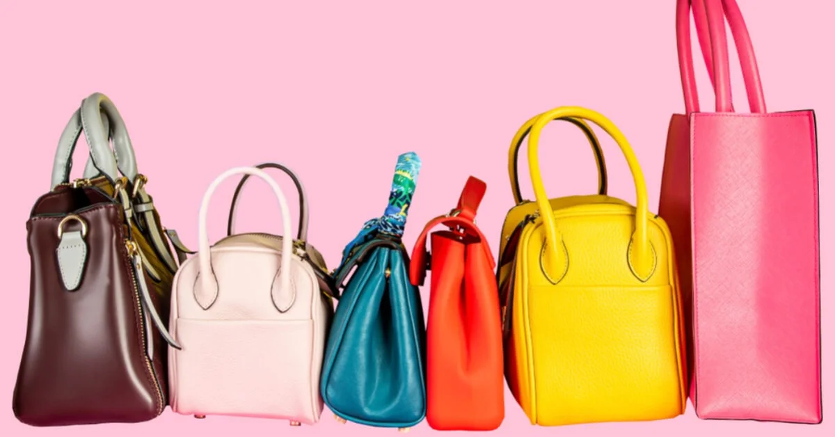 multi coloured handbag collection