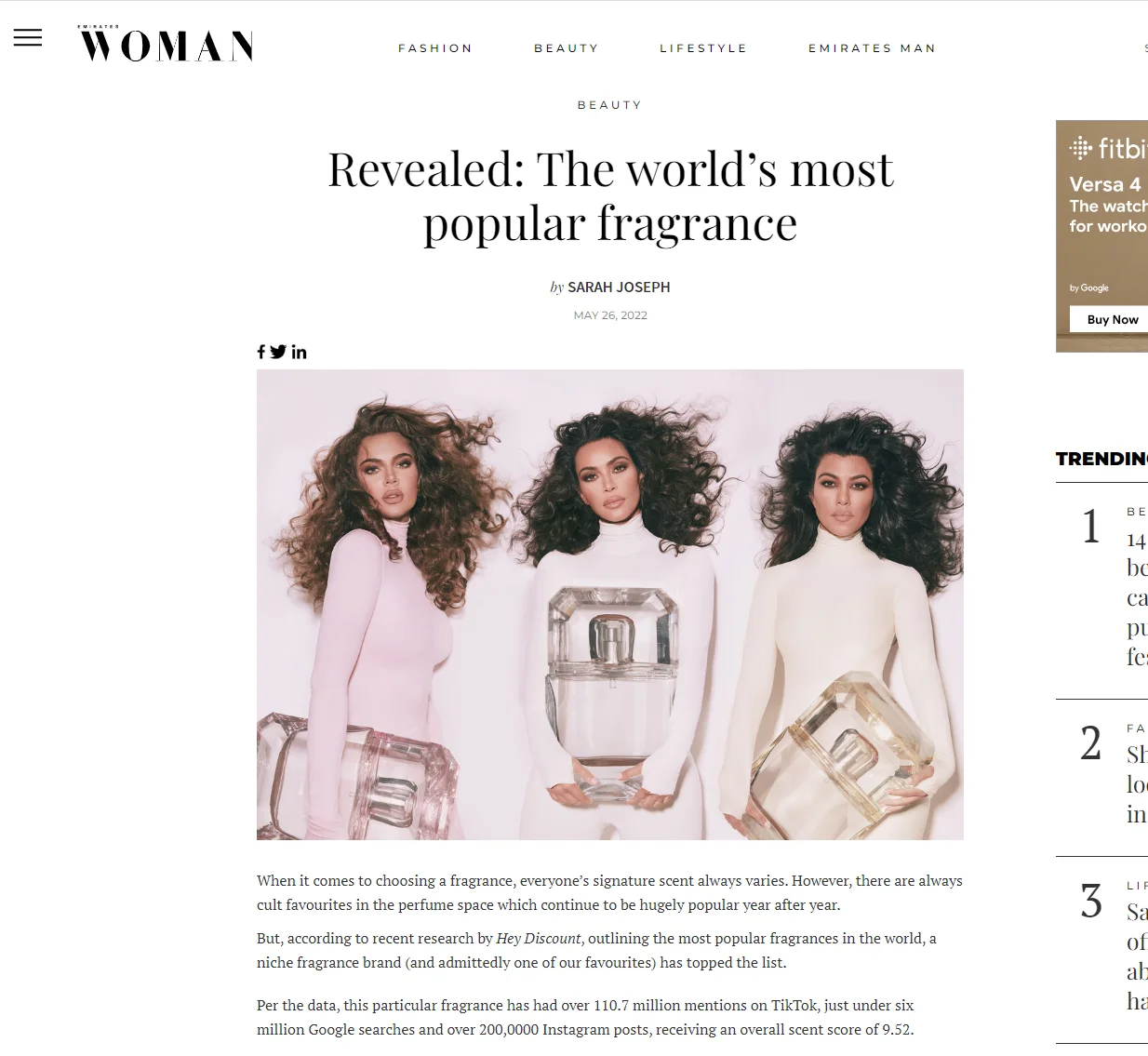 Revealed: The world’s most popular fragrance – Emirates Woman