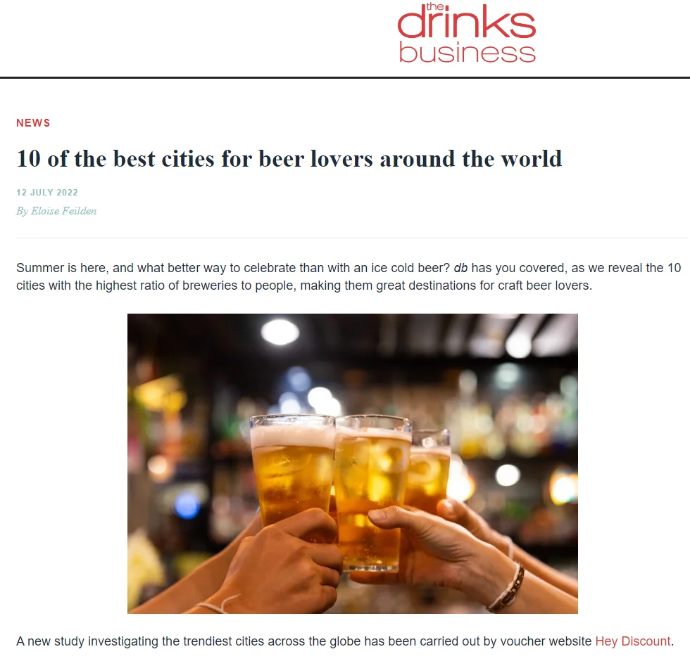 10 of the best cities for beer lovers around the world