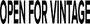 Open for Vintage Logo